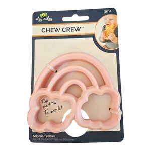 NEW Itzy Ritzy Silicone Baby Teether Toy Shower Gift BPA Free Rainbow 🌈